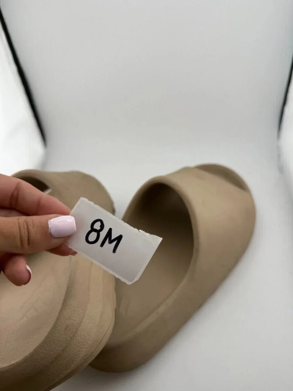 WORN adidas Yeezy Slide “Pure” Slides Size 8M No Box